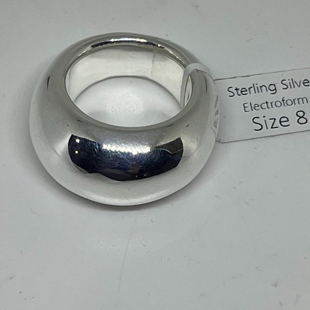 Electroform Sterling Silver Cocktail Ring Indigo Falls Size 8